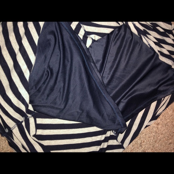 Blue and gray chevron maxi skirt - Picture 3 of 3